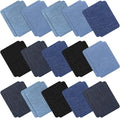 30 Pieces Iron on Patches for Clothing Repair Fabric Patches Iron on for Denim Jean Repair Patch Decorating Kit Repair Canvas Fabric for Puffer Down Jacket (Vivid Colors)