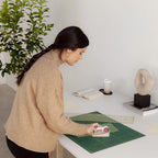 Elan Cutting Mat A2 Green, Self Healing Cutting Mat 18x24 Inch, 5-Ply Craft Board Green, Hobby Board for Crafts 18x24 Inch