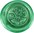 Yoption 12 Pcs Sealing Wax Sticks with Wicks, Antique Metallic Green Totem Fire Manuscript Seal Wax for Wax Seal Stamp (Metallic Green)