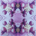 20-ct 13x13 Christmas Paper Decoupage Napkins, 3-Ply Servilletas Tissue Napkin for Dinner and Parties, Disposable Napkins (Lilac Xmas)