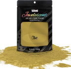 U.S. Art Supply Jewelescent Mica Pearl Pigment Powder, Olive Gold 3.5 oz (100g) Pouch - Cosmetic Grade, Epoxy Resin Color Pigment, Mica Powder for Resin, Soap, Slime, Candle Dye, Art
