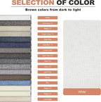 KING MOUNTAIN Fine Linen Repair Patches, Self-Adhesive Linen Fabric Patches, 12X40 inch Extra Size, Multi Color, Can be Used for Linen Sofa Repair and Linen Clothes Repair(12" x 40",White)