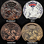 DND Dice Set Roulette: Fidget D4 D6 D8 D10 D10% D12 D20 All in One Metal D&D Spinner Dice - Cool Role Playing Dice Gifts for Dungeons and Dragons TRPG MTG Games Lover Players (Bloodstained)