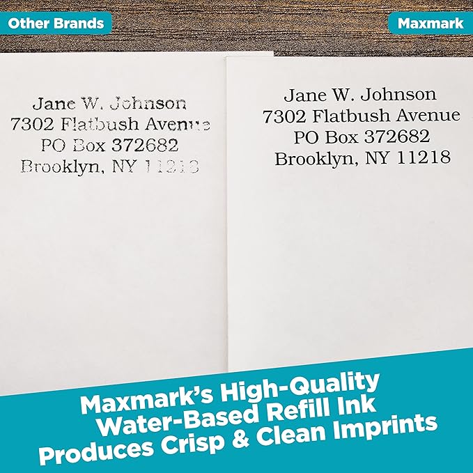 MaxMark Premium Refill Ink for self Inking Stamps and Stamp Pads, Black Color - 2 oz.
