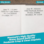 MaxMark Premium Refill Ink for self Inking Stamps and Stamp Pads, Purple Color - 4 oz.