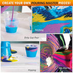 Pouring Masters Sunflower Yellow Ready to Pour Acrylic Pouring Paint - Premium 8-Ounce Pre-Mixed Fluid Acrylic Paint - Fluid Art Supplies for Canvas, Wood, Paper, Tile & Rocks