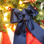 Navy Velvet Ribbon 2.5 Inch x 10 Yards for Christmas Tree Topper Home Decoration Wreath Gift Wrapping DIY Craft