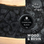 MEYSPRING Charcoal Black Mica Powder for Epoxy Resin - 50 Grams - Great for Resin Art and UV Resin - Epoxy Resin Color Pigment
