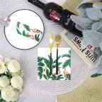 80-Pack Napkins Disposable Paper Towel Cocktail Dinner Party Decoration, White Flamingo