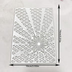 Lapoo Geometric Cutting Die for Scrapbooking - Durable, Cut Stencils for DIY Scrapbook Photo Album Decorative Paper Card, Card Making Supplies (Star Frame 5.5 x 3.9 in)
