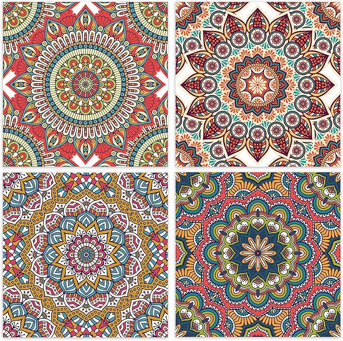 48 Sheets 24 Designs Scrapbook Paper Pad, 6"×6" Single-Sided Decopodge Craft Cardstock Paper,Scrapbooking DIY Decorative Background Cardmaking Supplies.Datura&Flowers