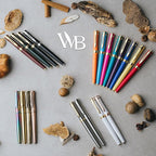 Wordsworth & Black Fountain Pen Set, 18K Gilded Bent Nib, Includes 24 Pack Ink Cartridges, Ink Refill Converter & Gift Box, Gold Finish, Calligraphy, [Black Gold], Perfect for Men & Women