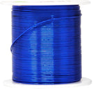 Mandala Crafts 22 Gauge Anodized Aluminum Craft Wire for Jewelry Making - 450 FT Colored Flexible Silver Copper Gold True Blue Purple Pink Wire - Bendable for Bonsai Armature Crafting Sculpting