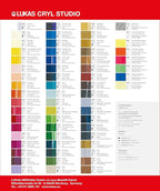 Lukas CRYL Studio Artist Acrylic Paint, Indigo, 500 ml Bottle - High Pigment Acrylic Paints for Canvas Painting, Large Scale Works - Medium-Viscosity, Water-Mixable, Fast Drying