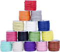 Mandala Crafts 2mm 11 X 15 Yards Assorted Cotton Waxed Cord for Jewelry Making Bracelet Cord Waxed String - Beading String Thread Jewelry Cords for Necklaces String