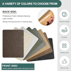 Azobur Couch Patch Repair Fabric,Microfiber Fabric, Self-Adhesive, for Sofa Repair and Upholstery, 2 Pieces, 9.5 x 11 inches (Dark Brown)
