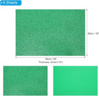 PATIKIL 2mm(1/10") Thick Non Adhesive Glitter Foam Sheet 16x24inch(40x60cm) Dark Green, EVA Shiny Foam Board for Craft, 6 Pcs