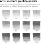 Winsor & Newton Studio Collection Artist Pencils, Graphite Pencils, Set of 12