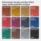 ARTISTRO 12 Glitter Paint Pens Sparkly and Shiny for Glass, Rock Painting, Ceramic, Wood, Fabric, Scrapbooking, DIY Craft Making, Coloring - Acrylic Paint Markers Medium Tip 3.0mm
