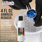U.S. Art Supply 4-Ounce Airbrush Thinner Reducer and Extender Base for Acrylic Paints - Airbrush Paint Thinner, Reduces Viscosity, Improves Flow, Thins Acrylic Pouring Paint