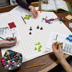 Wiz Dice DND Dice Set - 140 Pieces Total (20 Sets of 7 Dice in Unique Colors) & Storage D&D Dice Bag-Polyhedral Role Playing Dice - Perfect DND Accessories for TTRPG Dice Games - Bag of Tricks