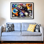 Think2Master Solar System & Space Exploration 1000 Pieces Jigsaw Puzzle for Kids 12+, Teens, Adults & Families. Great Gift for stimulating Learning About Astronomy. Size: 19” X 27”