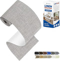 KING MOUNTAIN Linen Repair Patches, Self-Adhesive Linen Fabric Patches, 4 X 63 inch Extra Size, Multi Color, Can be Used for Linen Sofa Repair and Linen Clothes Repair (Light Grey 2.0)