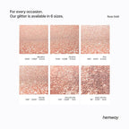 Hemway Polyurethane & Epoxy Resin Glitter 100g / 3.5oz Metallic Crystal Flake Additive for Flooring Jewelry Tumblers Glass Pigment - Extra Chunky (1/24" 0.040" 1mm) - Rose Gold