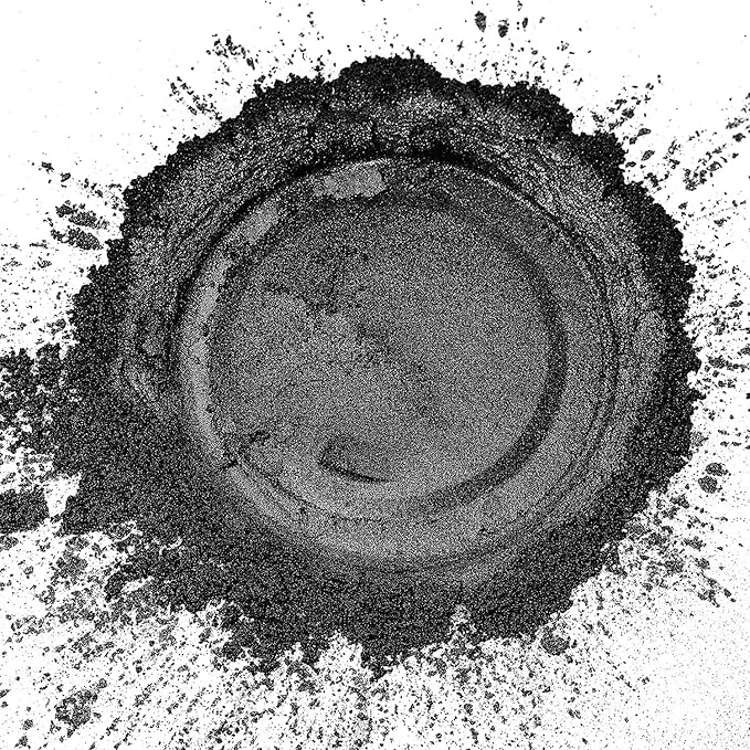 Mysterious Black Mica Powder, Natural Shimmer Mica Powder for Epoxy Resin/Candle/Soap/Lip Gloss/Slime/Quicksand/Bath Bombs/.Car Paint pigments.Candle Dye,Soap Making Dye(50g/1.7oz)