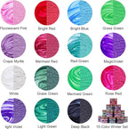 MTBJZJ Mica Powder for Resin, 15 Colors - 20g/Bottle of Epoxy Resin Color Pigment,for Candle Dye, Lip Gloss Pigment, Soap Making, Slime Colorant, Paint, Bath Bombs,Nail Polish and Eye Shadow