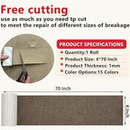 Linen Repair Tape 4x70 Inch Self-Adhesive Couch Patch Repair Fabric Patch for Furniture,Sofas,Cushion,Chairs,Bags,Linen Goods(Coffee)