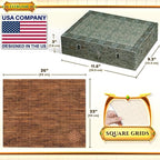 10 DND Game Mats and a lot More - Includes 6 Dungeons & Dragons Board Game Battle Maps (1" Square Grid), Huge Size 22x26-4 3D Battle Arenas, 140+ Reusable Stickers, 4 Markers & Eraser, by EverGame