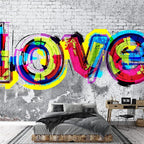 wall26 - Colorful Graffiti - Large Wall Mural, Removable Peel and Stick Wallpaper, Home Decor - 100x144 inches