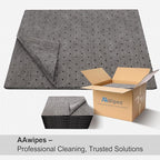 AAwipes Oil Absorbent Pads Universal for All Liquids Oil Spill Control Oil Absorbing Sheets for Garage Grey 100 Pack 15" X 20" OG1520-100