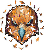 Eco-Wood-Art Wooden Puzzle - Eagle S | Majestic Bird Jigsaw Puzzle for Adults | 3D Eagle Decor | 120 Intricate Pieces | Eco-Friendly Home Decor Gift