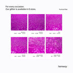 Hemway Glitter for Resin 100g Fuchsia Pink Metallic Crystals for Epoxy Craft Super Chunky Flakes Tumblers Wax Melt