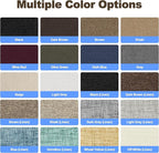 Azobur Coarse Linen Repair Patches, 6 Piece Self-Adhesive Linen Fabric Patches, Multi Color, Can be Used for Linen Sofa Repair and Linen Clothes Repair, Quick Fix Sofa.(Khaki)