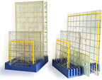 Storage Rack for Quilting Rulers, 12 Slot Ruler Holder Organizer and Storage (2-Pack)