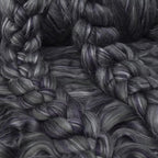 Merino Silk Luxe Tonal Designer Blend. Superfine Merino, Mulberry Silk, Tussah Silk. Top Roving for Spinning or Felting. Twilight 4oz