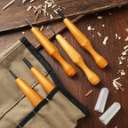 WILLBOND 5 Pcs Linocut Carving Tools Set - Triangular Linoleum & Wood Carving Knife Chisel V Shaped Tools for Linocut Printmaking & Woodcarving (1.5mm, 2mm, 3mm, 4mm, 5mm)
