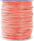 Mandala Crafts 1.5mm 109 Yards Coral Cotton Waxed Cord for Jewelry Making Bracelet Cord Waxed String - Beading String Thread Jewelry Cords for Necklaces String