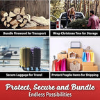 8 Pack Industrial Strength Mini Hand Stretch Wrap 5" 1000 Ft. Roll 80 Gauge Thick, Shrink Wrap Roll for Moving Supplies, Furniture, Pallets, Plastic Wrap for Packing, Heavy Duty Stretch Film