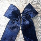 Navy Velvet Ribbon 2.5 Inch x 10 Yards for Christmas Tree Topper Home Decoration Wreath Gift Wrapping DIY Craft