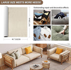 Velvet Repair Patch, Self-Adhesive Flannel Fabric Patch, Multi Colors, Microfiber Patch，Can be Used to Patch Sofas, Car Seats, Handbags, Jacket Holes and Tears (Khaki)