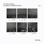 Hemway Polyurethane & Epoxy Resin Glitter 100g / 3.5oz Metallic Crystal Flake Additive for Flooring Jewelry Tumblers Glass Pigment - Microfine (1/256" 0.004" 0.1mm) - Black