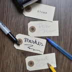 String Tags with Wire Attached- #1, 2 3/4” x 1 3/8”, Box of 500 Blank Shipping Tags with Wire and Reinforced Hole, Wired Labeling Tags
