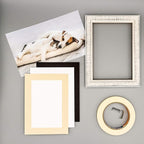 8x10 Mat for 6x8 Photo - Precut Tan Picture Matboard for Frames Measuring 8 x 10 Inches - Bevel Cut Matte to Display Art Measuring 6 x 8 Inches - Acid Free ONE MAT
