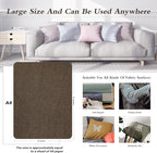 Fine Linen Repair Patches, Self-Adhesive Linen Fabric Patches, 8X11 inch Extra Size, Multi Color, Can be Used for Linen Sofa Repair and Linen Clothes Repair(Dark Brown,8" x 11")