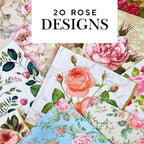 Mystery Pack Decoupage Paper Napkins, 20-ct Assorted Surprise Napkins, Decorative Napkins Roses Floral Flowers for Art Craft Junk Journal, 20 Different Designs