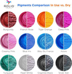 Rolio Premium Mica Powder Pearlescent Color Pigment - Art Set for Epoxy Resin - for Soap Making, Nail Polish, Lip Gloss, Eye Shadow, Slime & Candle Jars - 10g, 24 Jars - (Original Set)